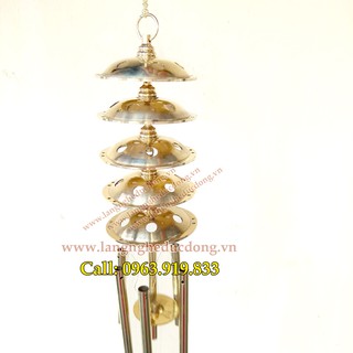 cách treo chuông gió phong thủy, chuông gió bằng đồng