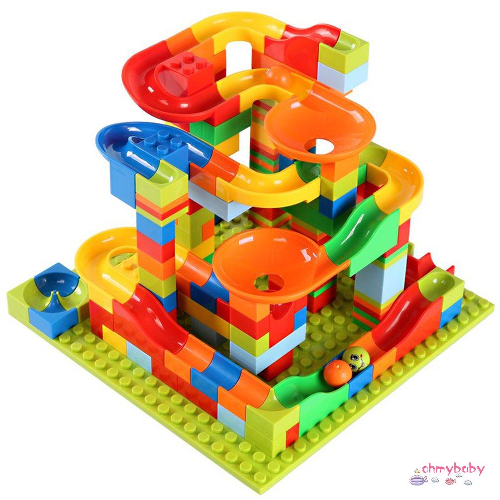 【OMB】 Marble Race Running Building Blocks For Block Toys For Kids City Bricks
