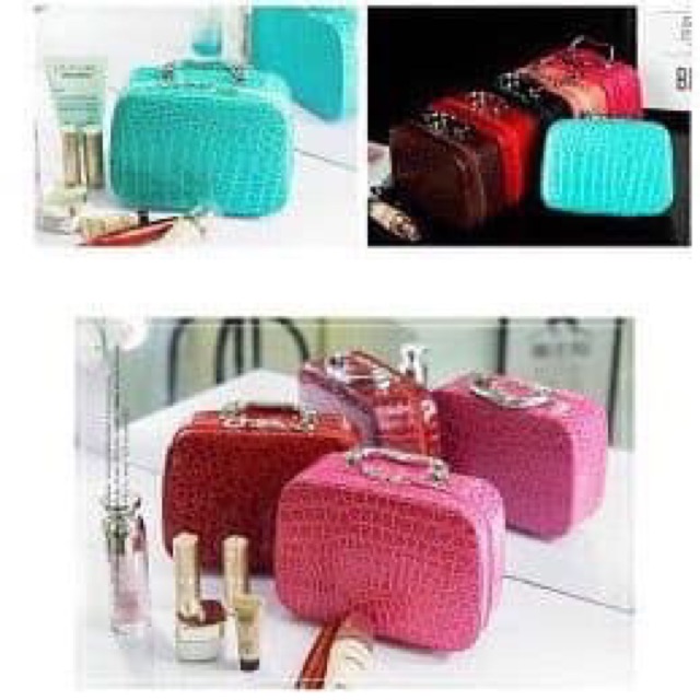 Cốp đựng mỹ phẩm mini vân cá sấu sang chảnh