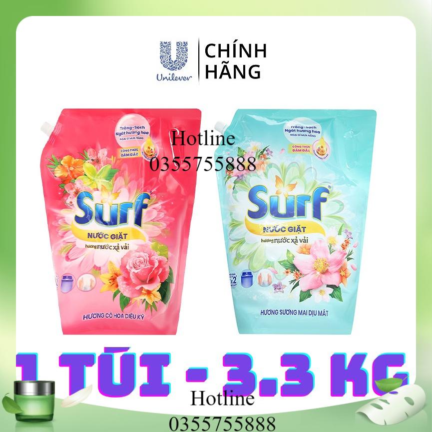 Nước giặt Surf hương cỏ hoa diệu kỳ túi 3.3 kg(3.1L)