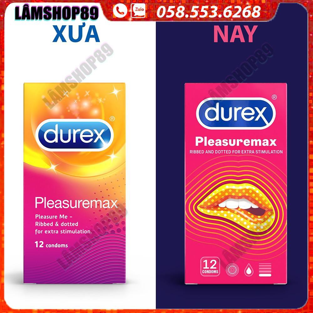 Bộ 2 hộp bao cao su Durex Pleasuremax (12 bao/hộp)