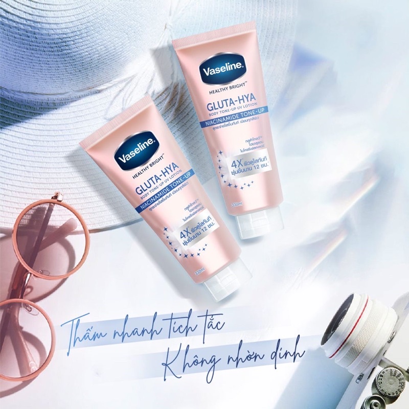 Serum dưỡng trắng chống nắng Vaseline 50X - Vaseline body tone up