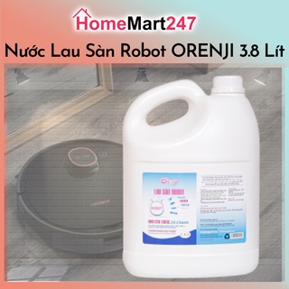 LAU SÀN ROBOT CHUYÊN DỤNG ORENJI 3.8 LÍT - HƯƠNG THƠM SẢ CHANH - LAU SÀN CHO ROBOT ECOVACS DEEBOT/ ILIFE