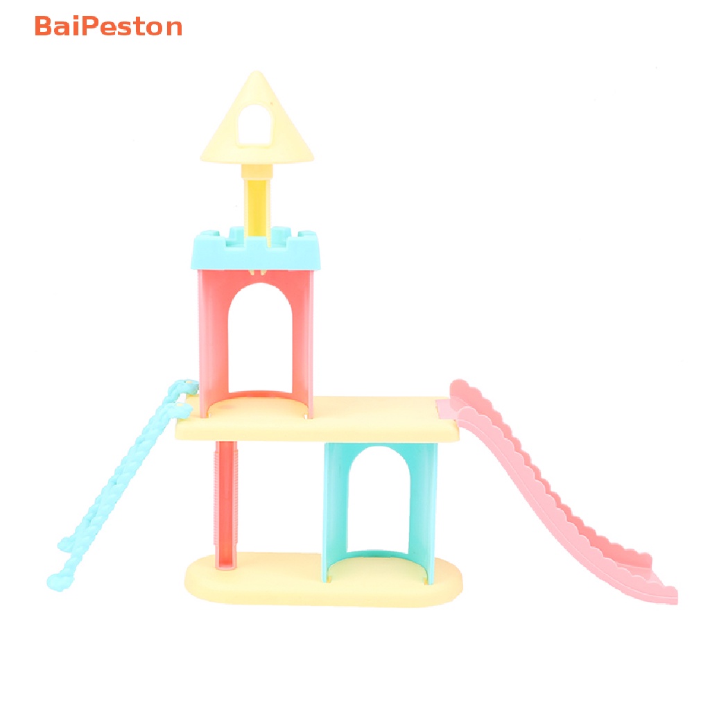 [BaiPeston] 1 Cặp Mô Hình Lâu Đài Công Viên 1: 12 Trang Trí Nhà Búp Bê DIY