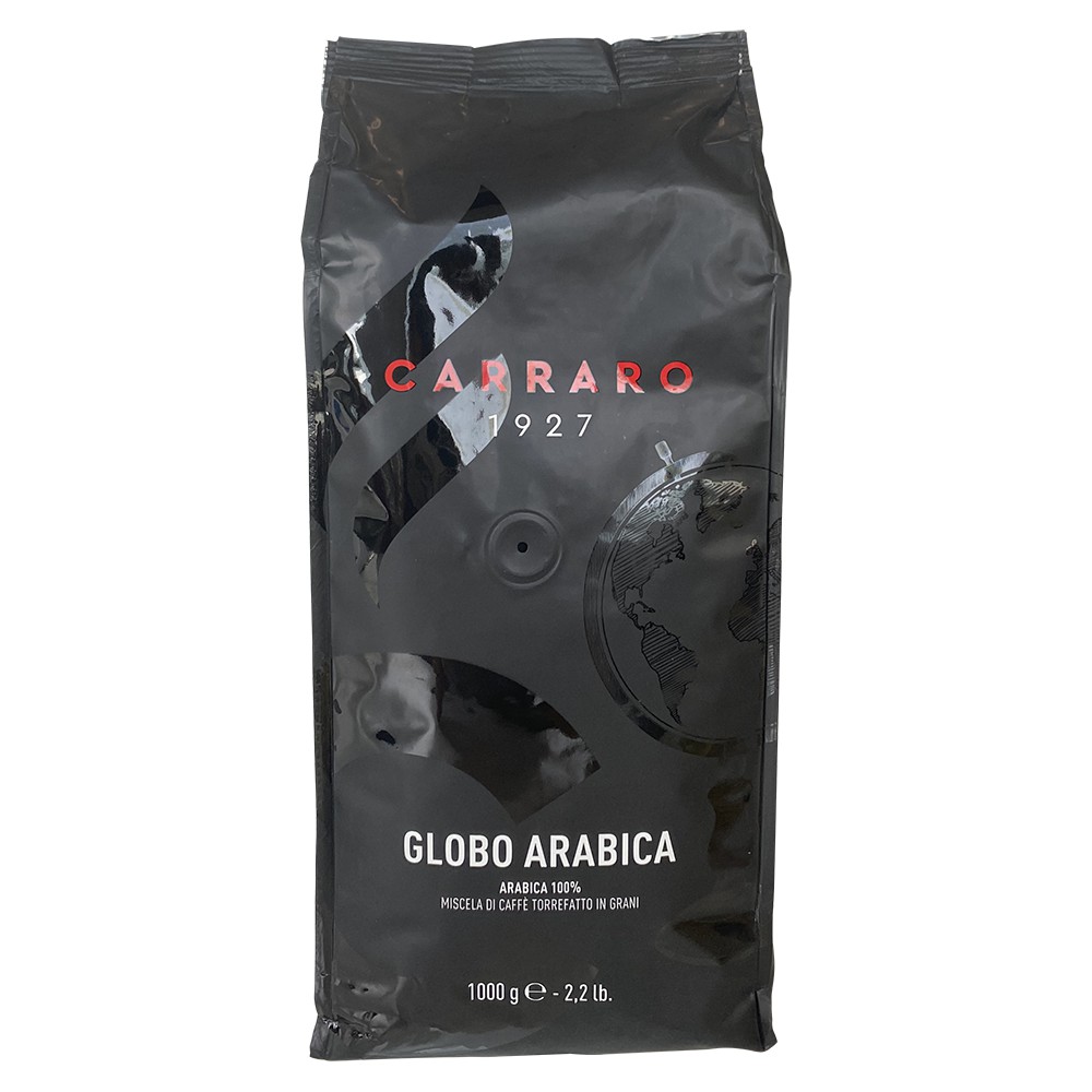 Cà phê hạt Carraro Globo Arabica - Nhập khẩu chính hãng 100% từ thương hiệu Carraro, Ý