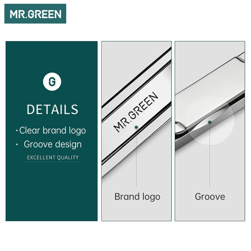 Dụng Cụ Cắt Móng Tay MR.GREEN Bằng Thép Không Gỉ Có Thể Gấp Gọn Tiện Dụng