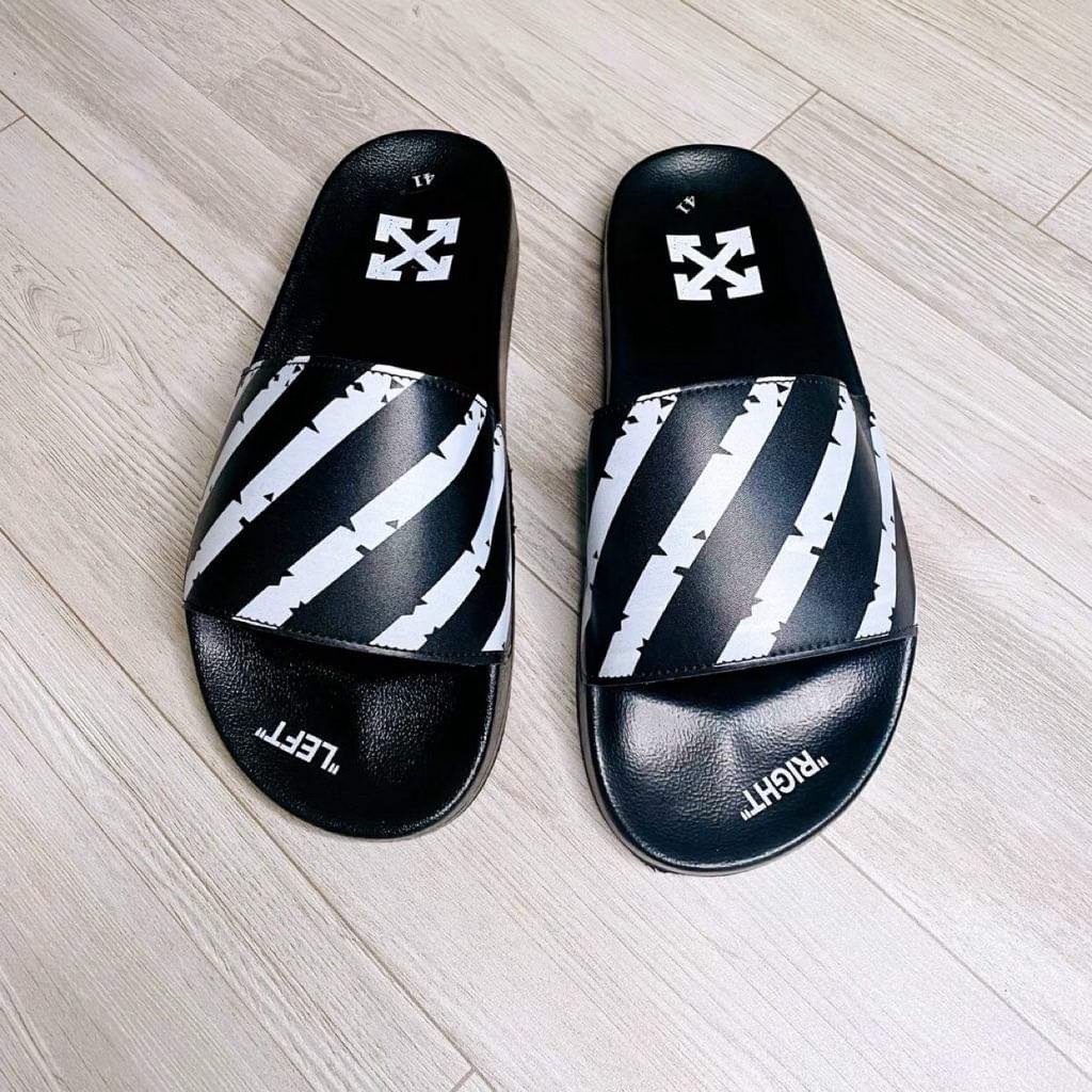 Dép lê Off White Siêu Nét - Dép Nam Quai Da Cực Đỉnh , Size từ 37-43