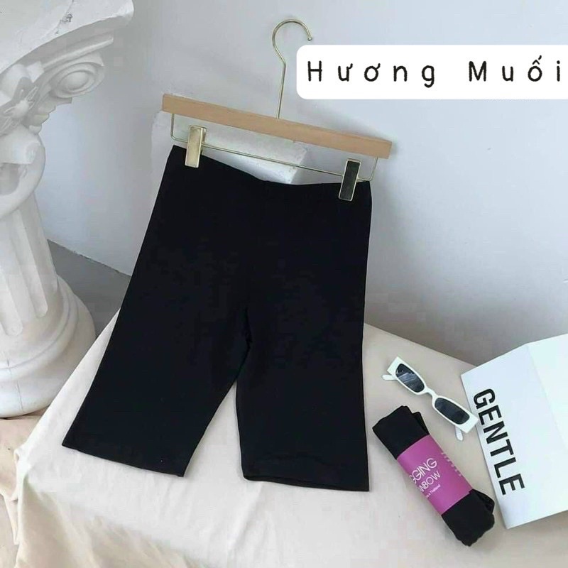 Quần legging ngố cuộn - Legging co dãn