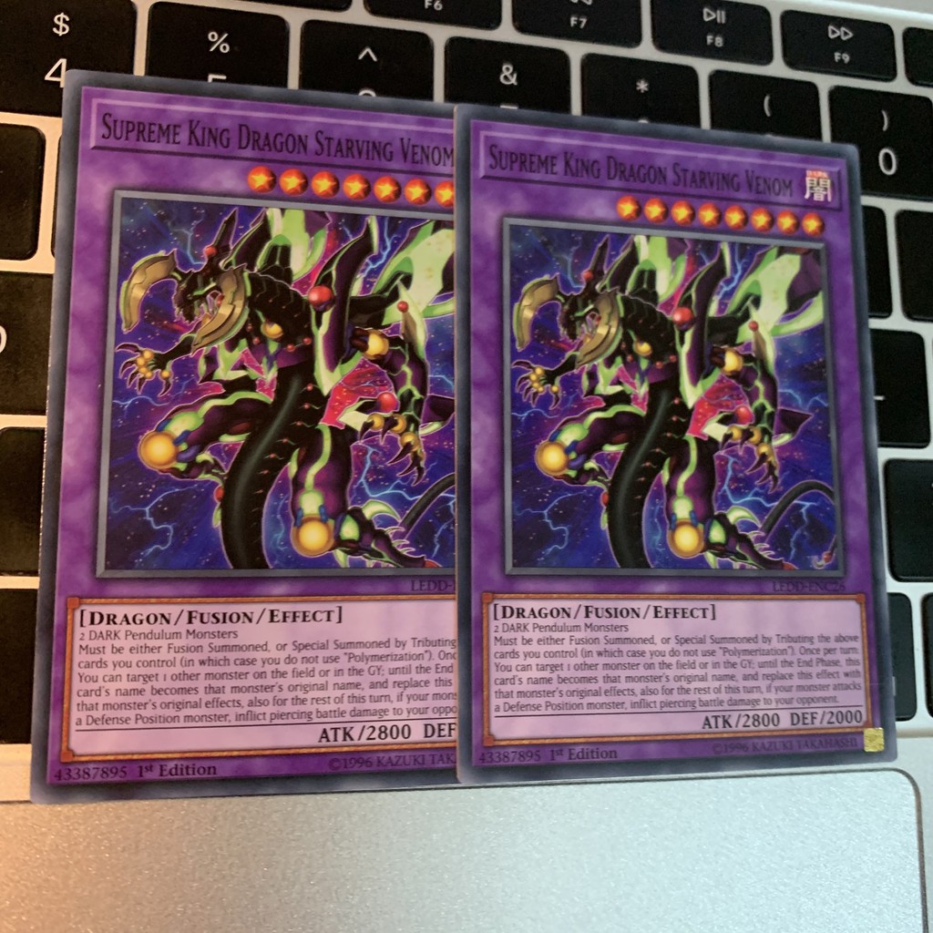 [Mã TOYDEC hoàn 20K xu đơn 50K] [EN-JP][Thẻ Bài Yugioh Chính Hãng] Supreme King Dragon Starving Venom