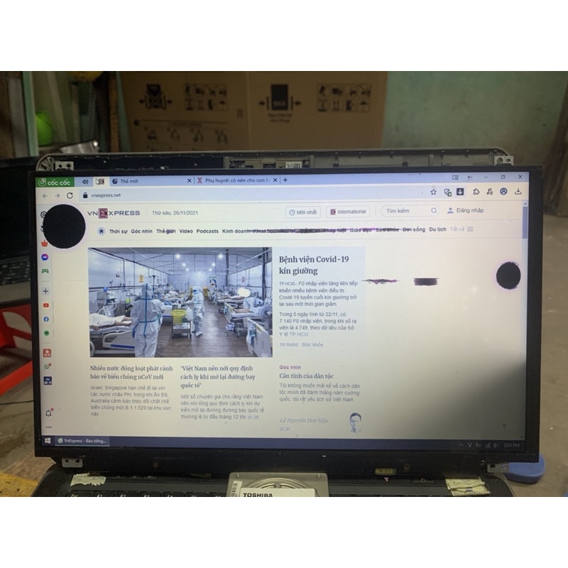 s3-2611 màn laptop 15.6 slim 30pin chảy mực lỗi