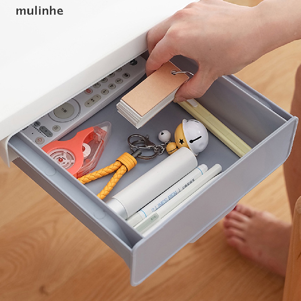 Ngăn Kéo Đựng Đồ Tự Dính Dưới Bàn Dạng Treo Tiện Lợi