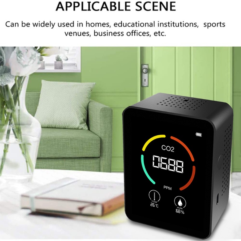 Máy Đo Độ Ẩm Không Khí Carbon Dioxide Trong Nhà