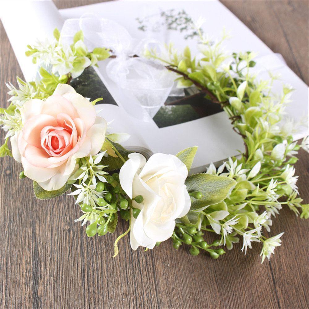 Vòng Hoa Đội Đầu Phong Cách Boho Cho Cô Dâu