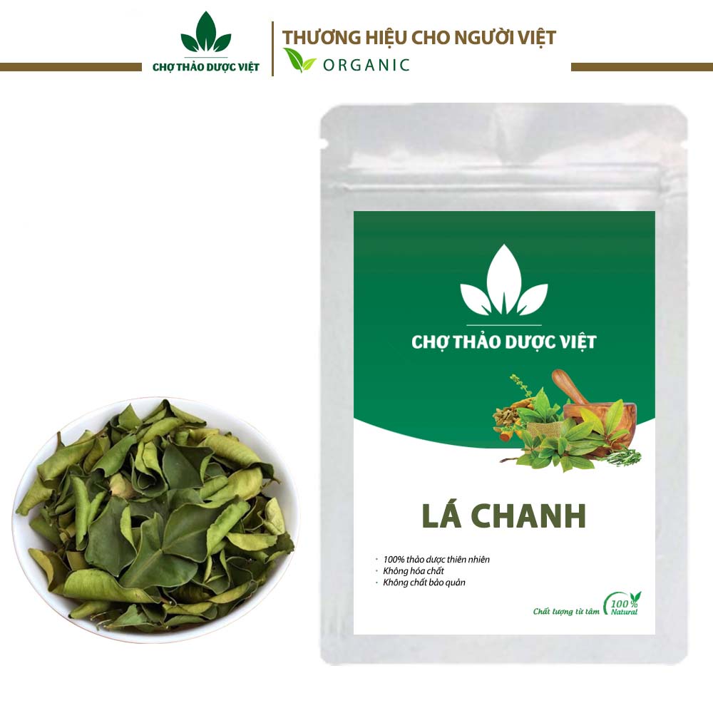 Lá chanh sấy khô 100g ( Nguyên liệu nấu ăn làm món khô gà lá chanh, lẩu thái) - Chợ Thảo Dược Việt