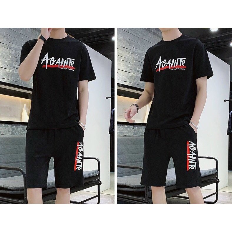 ĐỒ BỘ NAM THỂ THAO, SET BỘ ĐÙI NAM VÀ ÁO THUN AGAINTE MÁT MẺ CỰC CHẤT 1KENZ