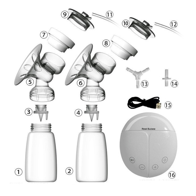 Van chân không máy hút sữa Real Bubee