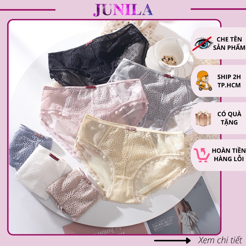 Quần lót ren hoa nữ xuyên xấu sexy gợi cảm cao cấp QL92