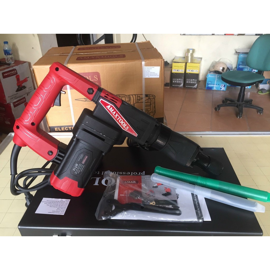 Máy khoan, Máy khoan đục bê tông Amax 0860 ✽ MÁY CHUYÊN KHOAN, CHUYÊN ĐỤC✽ Tặng kèm 2 mũi đục khi mua ✽ Hàng chính hãng