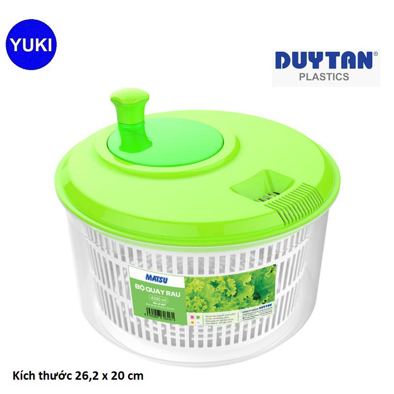 Bộ Quay Vắt Ráo Nước Rau Duy Tân - YUKI