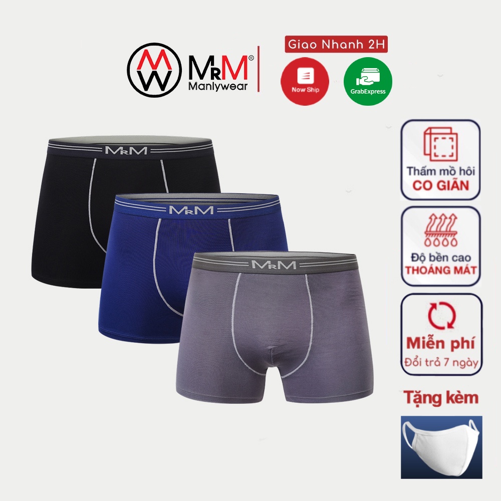 [Mã BMBAU50 giảm 7% đơn 99K] Quần lót nam Boxer sợi tre thiên nhiên kháng khuẩn thấm hút mồ hôi-MRM Manlywear