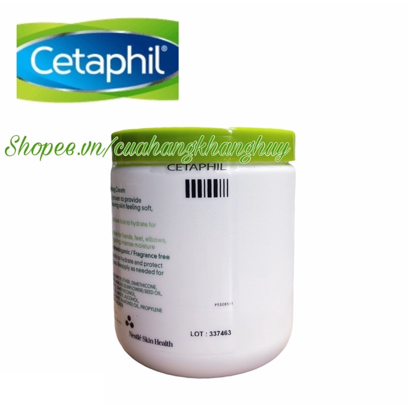 Kem dưỡng ẩm CETAPHIL 566 g dành cho da khô, da nhạy cảm, da thường bị ngứa (Tem Mới)