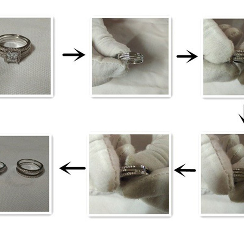 Nhẫn bạc 925 đính hạt kim cương giả cho nữ