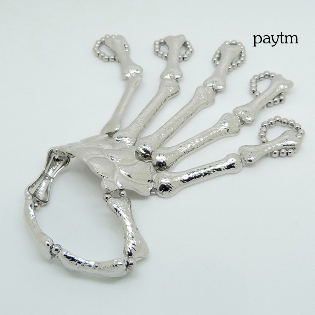 Vòng đeo tay hình bàn tay xương phong cách thời trang gothic | BigBuy360 - bigbuy360.vn