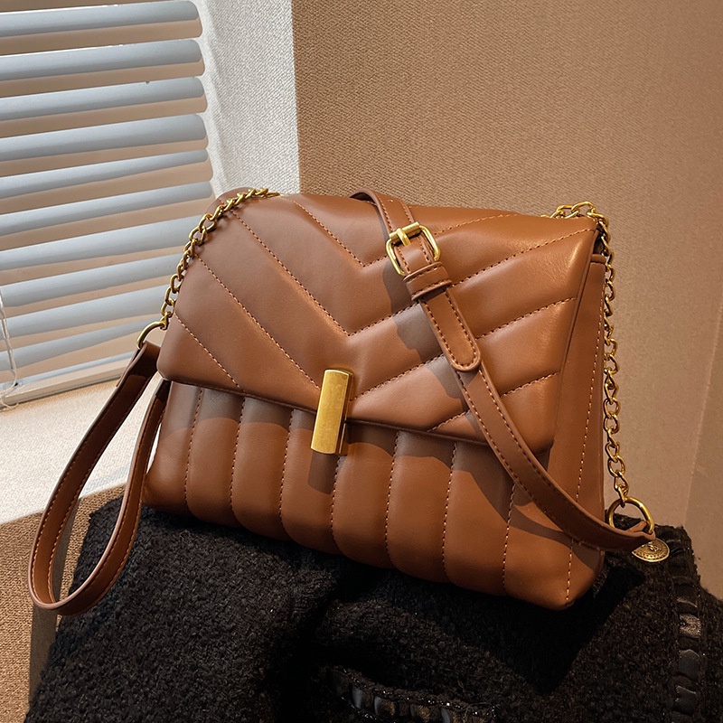 Túi đeo chéo IELGY màu sắc đơn giản phong cách retro cho nữ