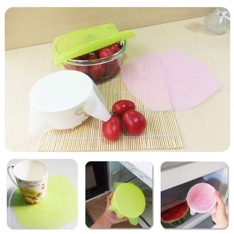 Miếng Silicone Bọc Tô Chén Co Giãn Thân Thiện Với Môi Trường An Toàn Cho Môi Trường