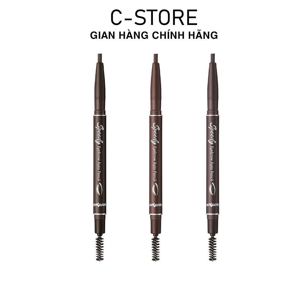 Chì kẻ mày Peripera Speedy Brow Auto Pencil (Wood Pencil) - HONGSKOREA