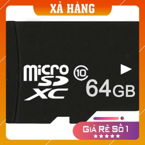 [giá sốc] Thẻ nhớ MicroSD Class 10 Tốc độ cao (Đen) 2GB/4GB/8GB/16GB/32GB/64GB