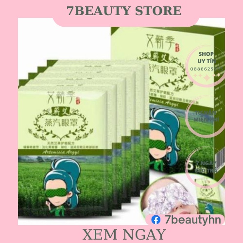 Mặt nạ ngải cứu đắp mặt mỏi mắt thâm quầng mất ngủ