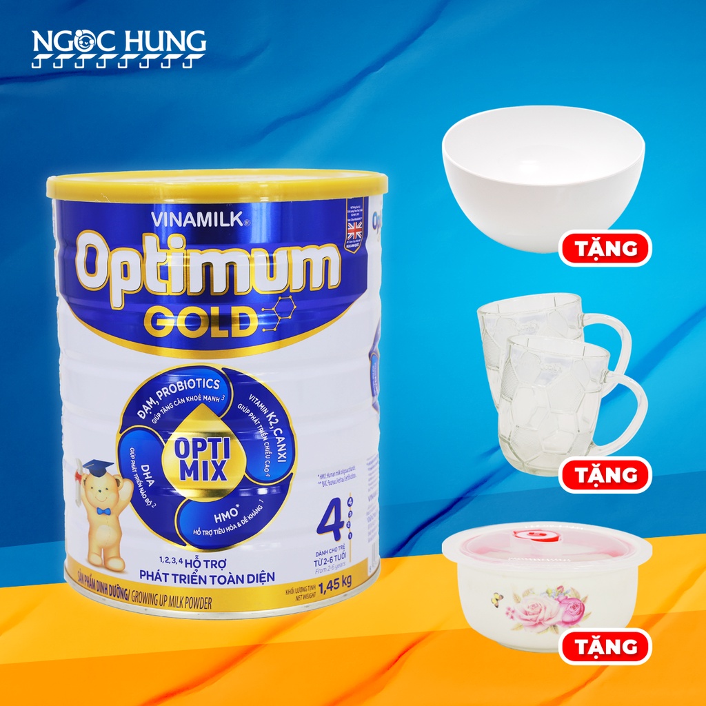 Sữa bột Optimum Gold Optimix 4 (cho bé 2-6 tuổi) 1,45kg