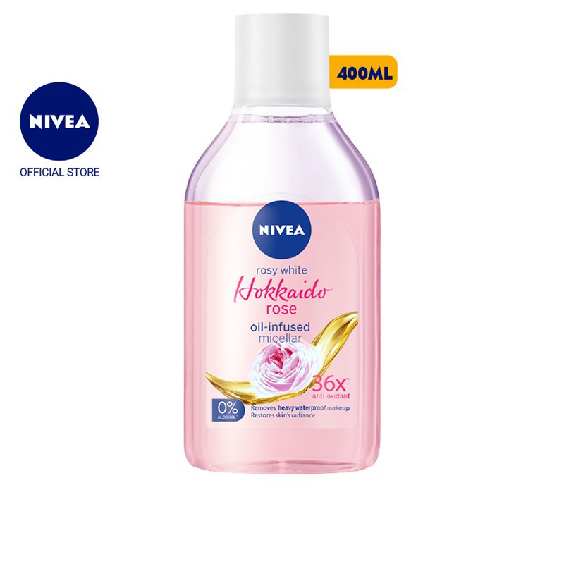 Nước tẩy trang NIVEA chiết xuất hoa hồng Hokkaido (400ml) - 86550