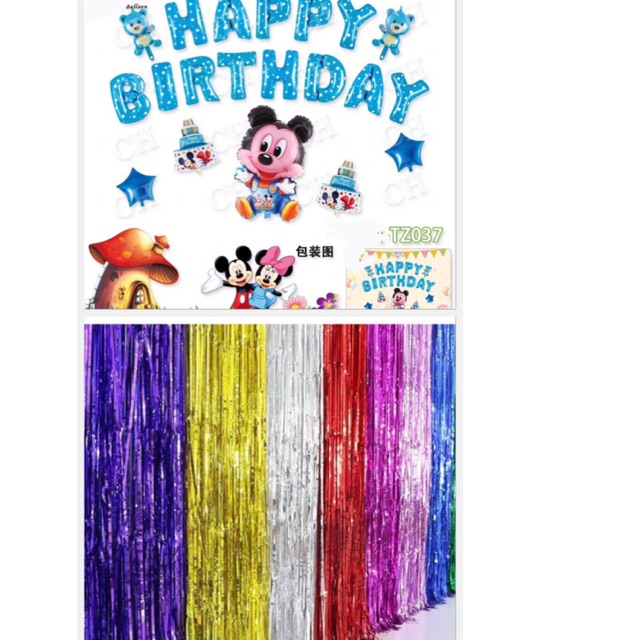 Set bóng trang trí chuột micky