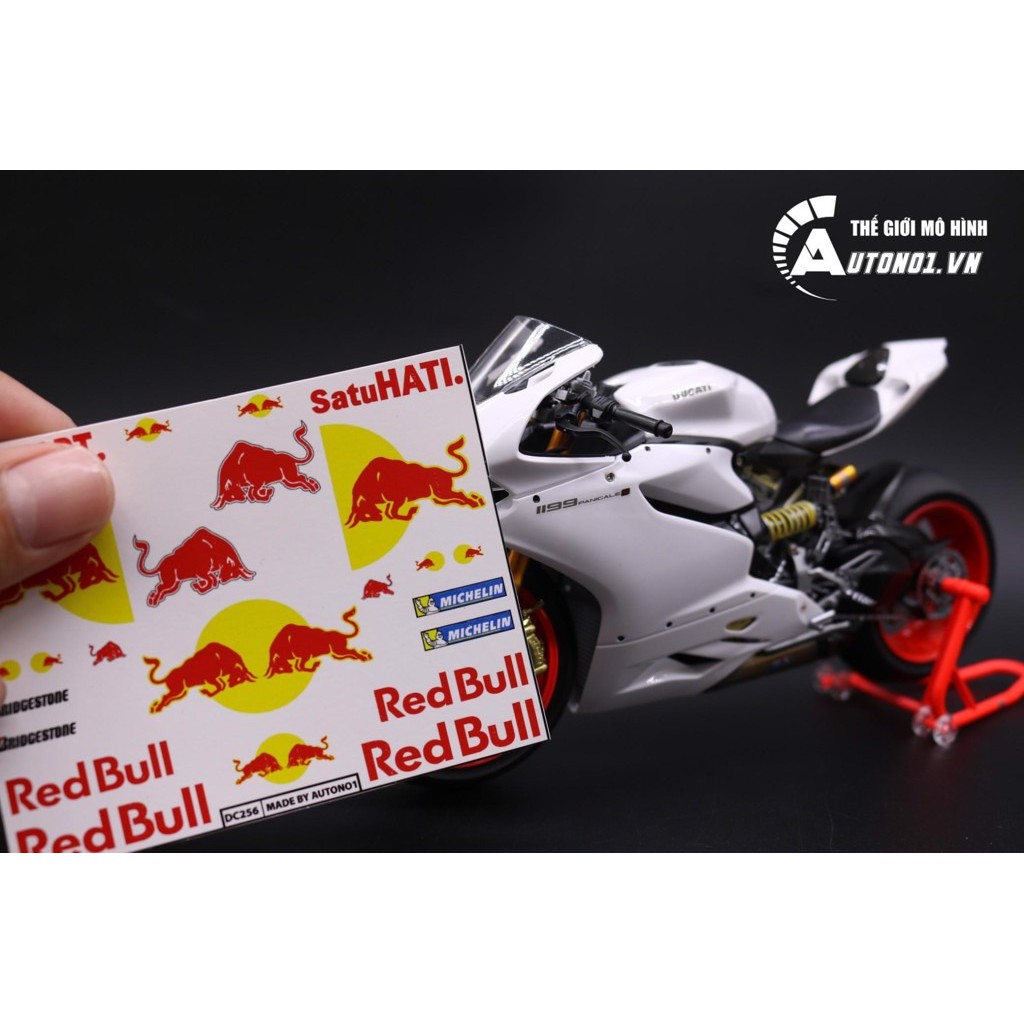 DECAL NƯỚC ĐỘ REDBULL CHO CÁC LOẠI MÔ TÔ 1:12 DC256