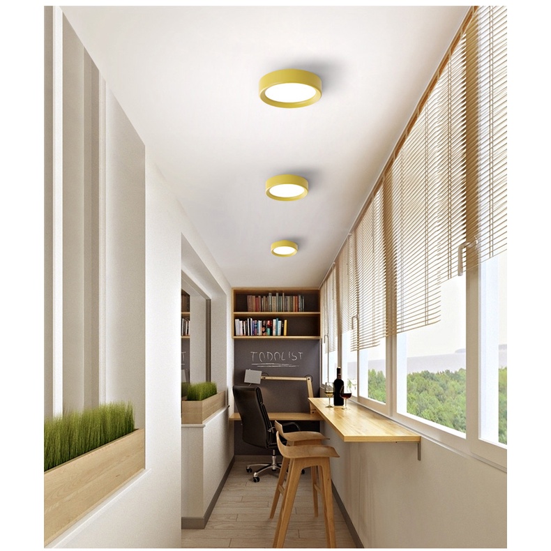 Đèn led Gắn Trần Phòng Khách 5w 10w 3 Màu 220v Ba Màu Hiện Đại