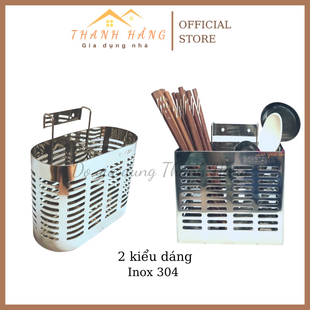 Giỏ đũa inox treo tường freeship đựng muỗng thìa inox 304 xịn HÀNG LOẠI 1 đảm bảo dày dặn