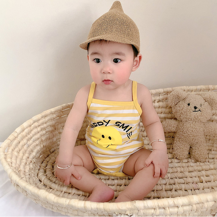 Áo Liền Quần Hình Trái Chuối Đáng Yêu Dành Cho Bé 0-24 Tháng Tuổi
