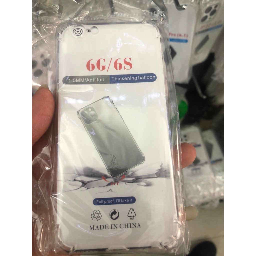 Ốp Lưng Silicon Chống Sốc  Dẻo Dày 1.5MM Trong Suốt Đủ Các Dòng IP