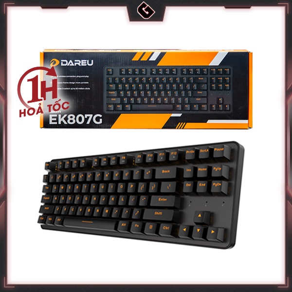 Bàn Phím Cơ Gaming Không Dây Dareu EK807G - Hàng Chính Hãng