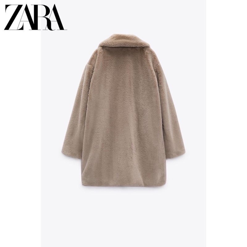Order áo choàng ZARA xuất dư mùa đông mới của phụ nữ Áo khoác choàng lông nhân tạo | BigBuy360 - bigbuy360.vn