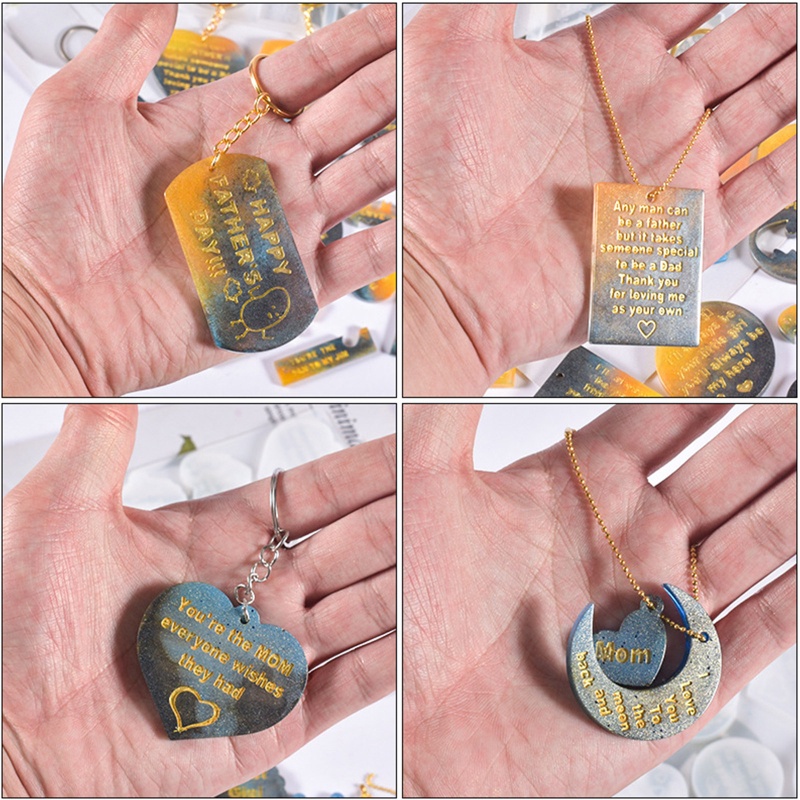 ✿ Set 1 / 2 Khuôn Silicone Làm Đồ Thủ Công Đa Năng Tiện Dụng Hình Tròn / Trái Tim