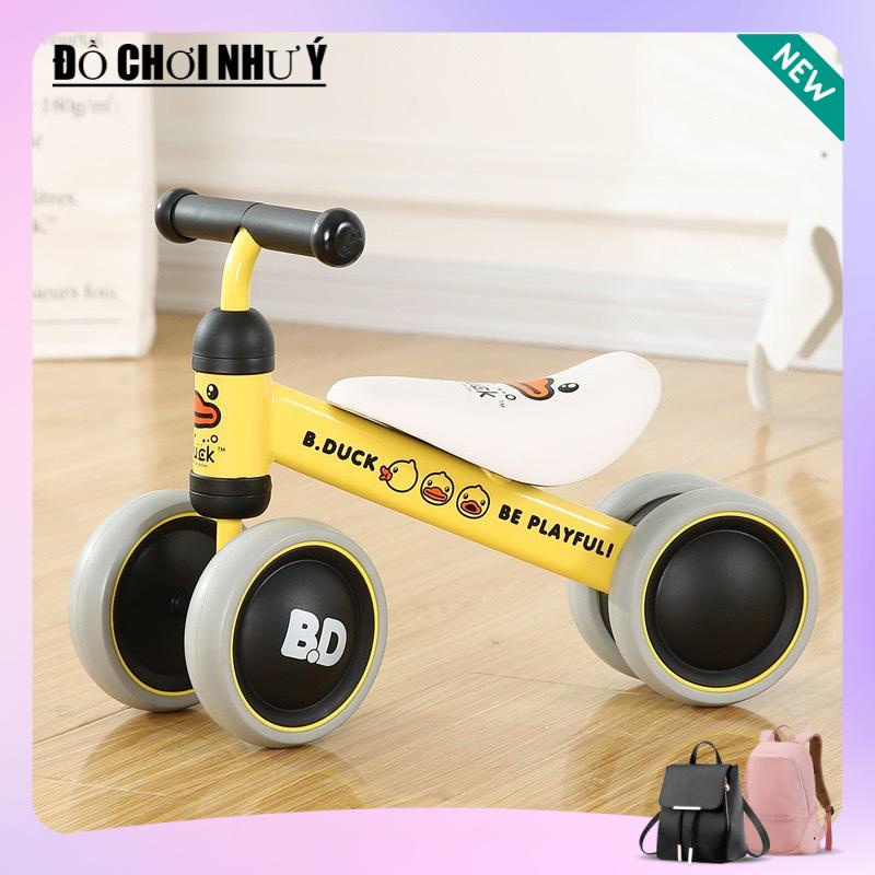 Xe chòi chân 🌟SALE🌟 B.Duck yên da cho bé từ 1 đến 2 tuổi - Xe thăng bằng khung thép, bánh cao su an toàn cho trẻ