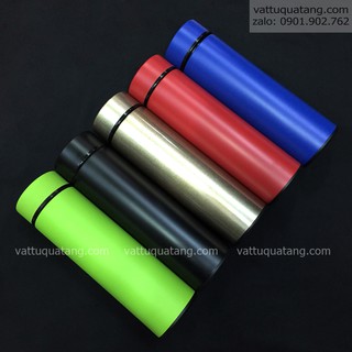 [HCM] SALE Bình giữ nhiệt dáng trụ nhiều màu có màng lọc pha trà, lõi  inox 500ml