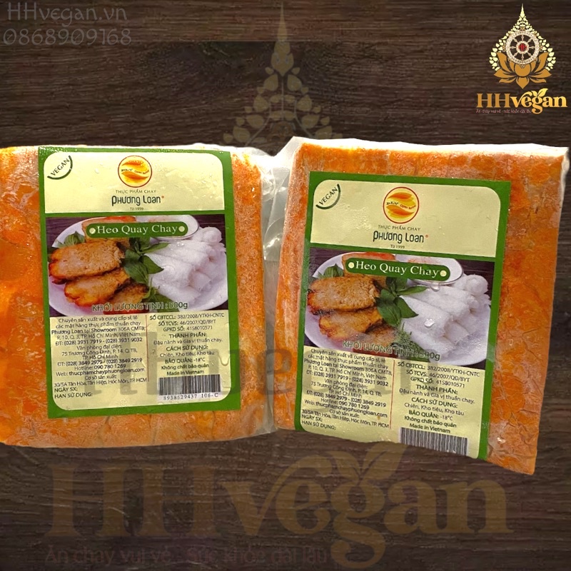 Heo Quay Chay PHƯƠNG LOAN  500g - Thực Phẩm Chay Đông Lạnh