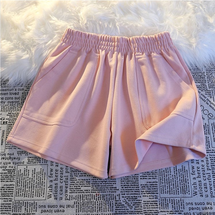 NUZIRO Quần short  thể thao lưng cao 4 màu thời trang mùa hè cho nữ