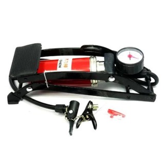 ống Bơm hơi xe máy xe đạp loại đạp chân đa năng loại lớn 29cm dùng cho dân đi phượt