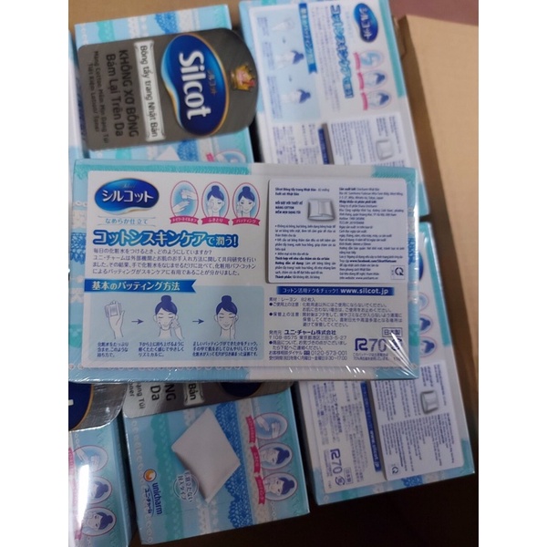 BÔNG TẨY TRANG SILCOT NHẬT BẢM 82 MIẾNG