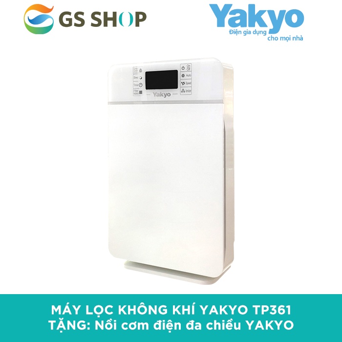 Máy lọc không khí YAKYO TP361 | TẶNG: Nồi cơm điện đa chiều YAKYO (màu giao ngẫu nhiên)